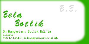 bela botlik business card